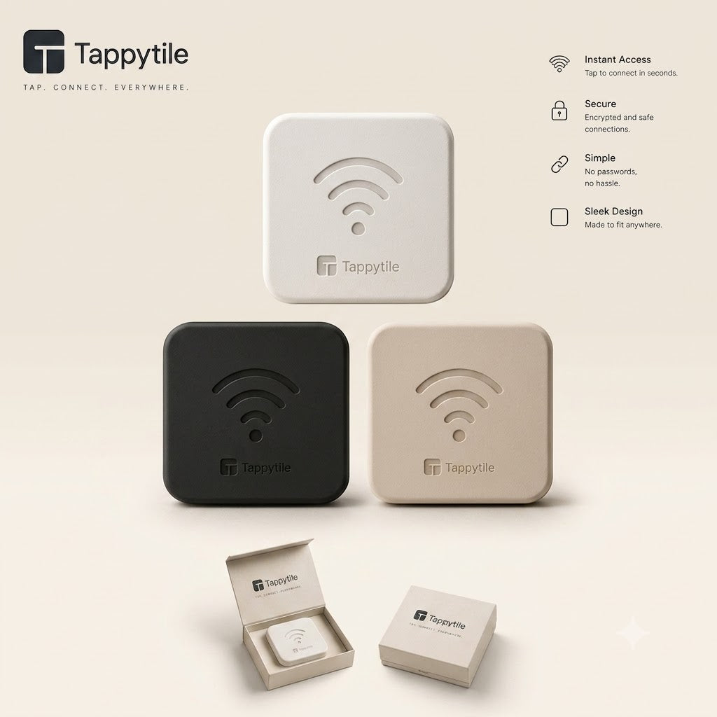 TappyTile™ — Slimme NFC Wi-Fi Tegel (COMING SOON)